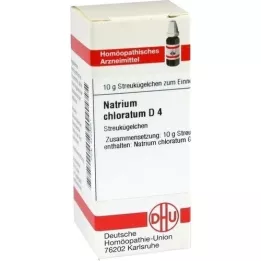 NATRIUM CHLORATUM D 4 globül, 10 g