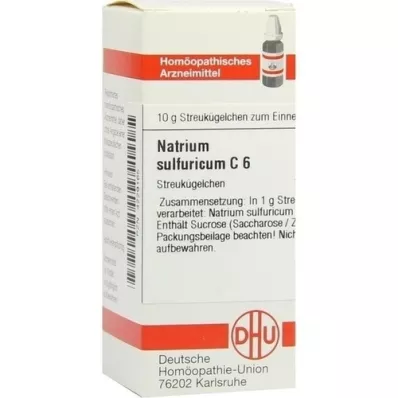 NATRIUM SULFURICUM C 6 globül, 10 g