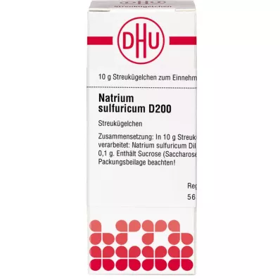NATRIUM SULFURICUM D 200 globül, 10 g
