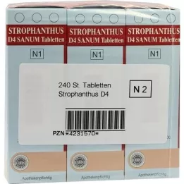 STROPHANTHUS D 4 Sanum Tablet, 3X80 Kapsül
