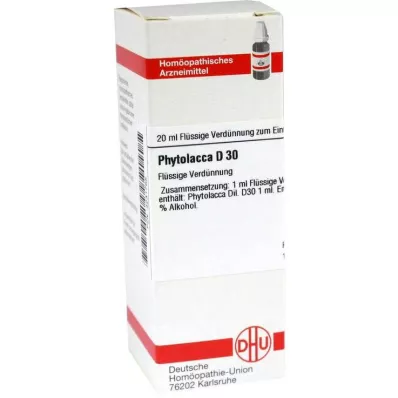 PHYTOLACCA D 30 seyreltme, 20 ml PHYTOLACCA D 30 seyreltme, 20 ml