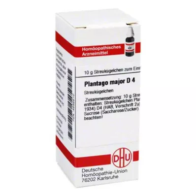 PLANTAGO MAJOR D 4 globül, 10 g