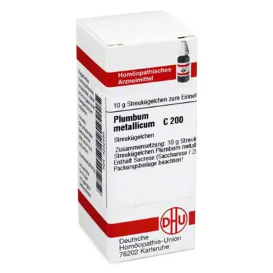DHU Plumbum metalikum C 200 kürecikler, 10 g