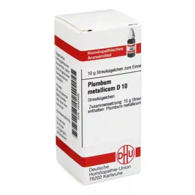 PLUMBUM METALLICUM D 10 globül, 10 g