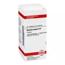 QUASSIA D 6 Tablet, 80 Kapsül