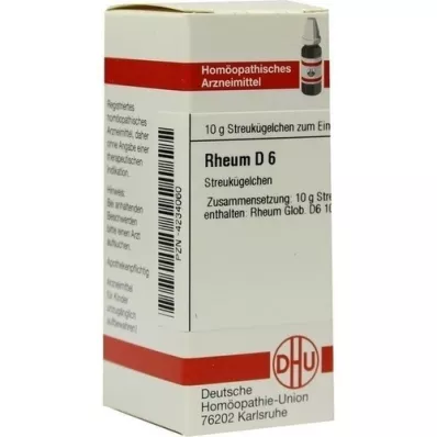 RHEUM D 6 globül, 10 g