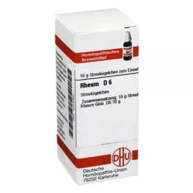 RHEUM D 6 globül, 10 g