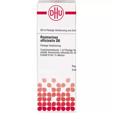 ROSMARINUS OFFICINALIS D 6 seyreltme, 20 ml