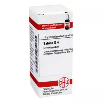 SABINA D 4 globül, 10 g SABINA D 4 globül, 10 g