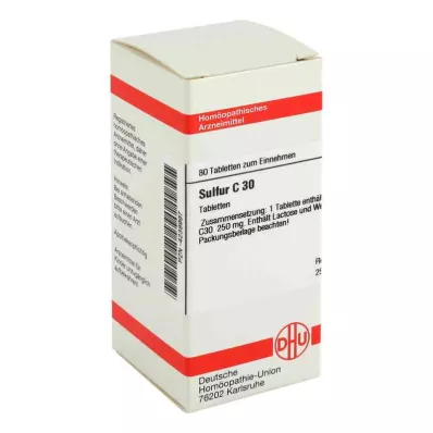 SULFUR C 30 Tablet, 80 Kapsül