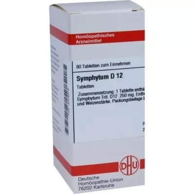 SYMPHYTUM D 12 Tablet, 80 Kapsül