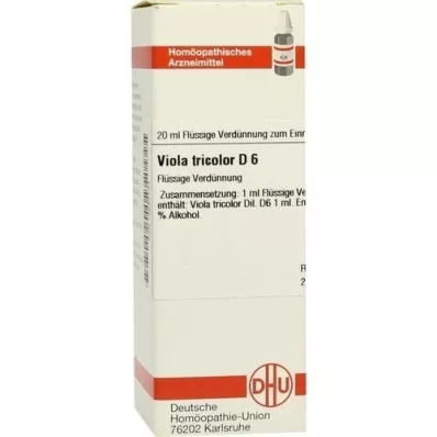 VIOLA TRICOLOR D 6 seyreltme, 20 ml