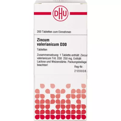 ZINCUM VALERIANICUM D 30 Tablet, 200 Kapsül