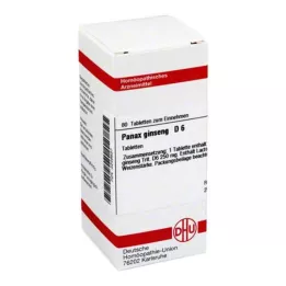 PANAX GINSENG D 6 Tablet, 80 Kapsül