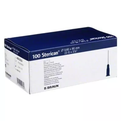Sterican kanüller 23Gx3 1 / 5 0,6x80 mm, 100 adet