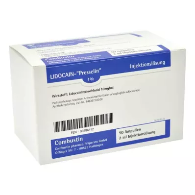 Lidokain Presselin %1 enjeksiyonluk çözelti, 100X2 ml