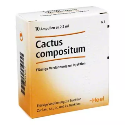 Kaktüs Compositum ampulleri, 10 adet Kaktüs Compositum ampulleri, 10 adet