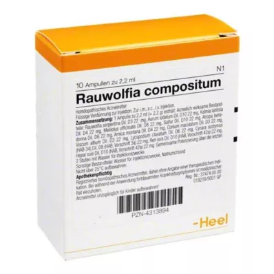 Rauwolfia Compositum ampulleri, 10 adet Rauwolfia Compositum ampulleri, 10 adet