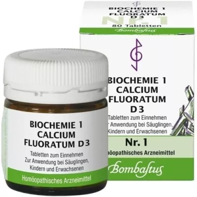 BIOCHEMIE 1 Kalsiyum floratum D 3 tablet, 80 adet