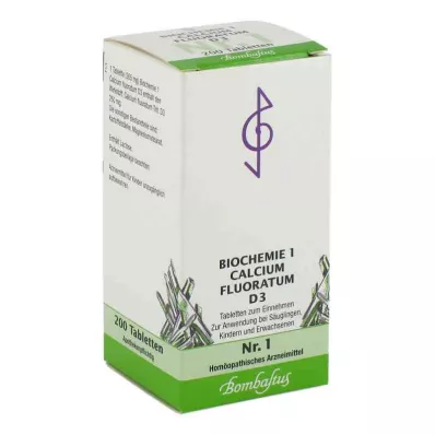 BIOCHEMIE 1 Kalsiyum floratum D 3 Tablet, 200 Kapsül BIOCHEMIE 1 Kalsiyum floratum D 3 Tablet, 200 Kapsül