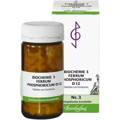 BIOCHEMIE 3 Ferrum phosphoricum D 12 Tablet, 200 Kapsül