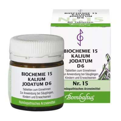 Biyokimya 15 potasyum jodatum D 6 tablet, 80 adet