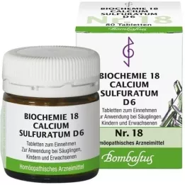 BIOCHEMIE 18 Calcium sulphuratum D 6 tablet, 80 adet