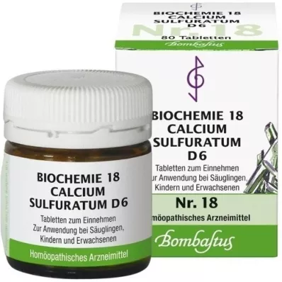 BIOCHEMIE 18 Calcium sulphuratum D 6 tablet, 80 adet