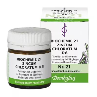 Biyokimya 21 Zincum chloratum D 6 tablet, 80 adet