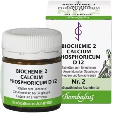 BIOCHEMIE 2 Kalsiyum fosforikum D 12 tablet, 80 adet