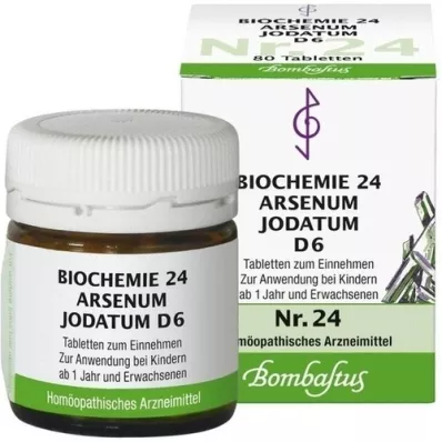 BIOCHEMIE 24 Arsenum iodatum D 6 tablet, 80 adet