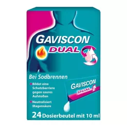 GAVISCON İkili 500mg/213mg/325mg Suspens.poşet içinde, 24X10 ml