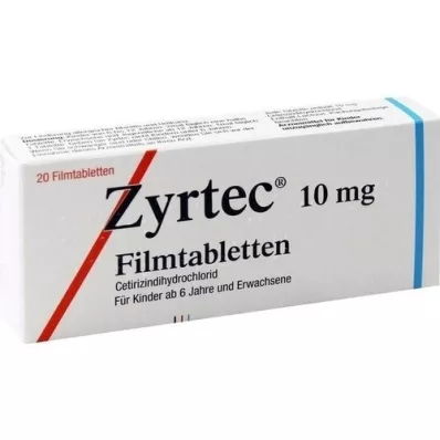 ZYRTEC Film kaplı tabletler, 20 adet