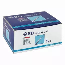 BD MICRO-FINE+ İnsülinspr.1 ml U40 12,7 mm, 100X1 ml