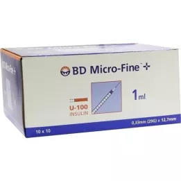 BD MICRO-FINE+ İnsülinspr.1 ml U100 12,7 mm, 100X1 ml