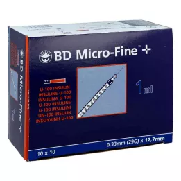 BD MICRO-FINE+ İnsülinspr.1 ml U100 12,7 mm, 100X1 ml