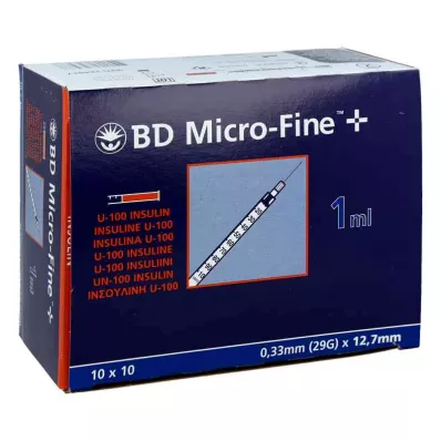 BD MICRO-FINE+ İnsülinspr.1 ml U100 12,7 mm, 100X1 ml BD MICRO-FINE+ İnsülinspr.1 ml U100 12,7 mm, 100X1 ml
