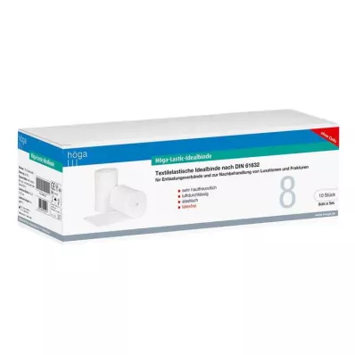 HÖGA-LASTIC İdeal bandaj 8 cmx5 m selofansız, 10 adet