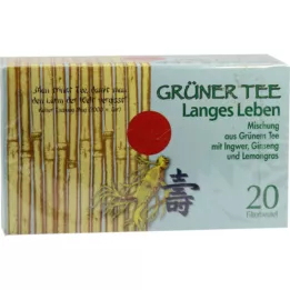 GRÜNER TEE+Zencefil+Ginseng filtre torbaları, 20 adet