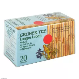 GRÜNER TEE+Zencefil+Ginseng filtre torbaları, 20 adet