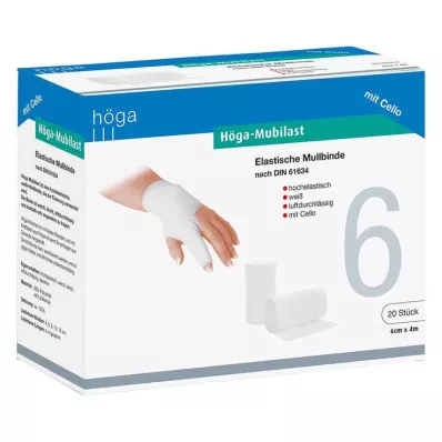 HÖGA-MUBILAST Sabitleme bandajı 6 cmx4 selofanlı, 1 adet