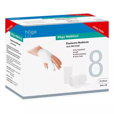 HÖGA-MUBILAST Selofansız 8 cmx4 m sabitleme bandajı, 20 adet