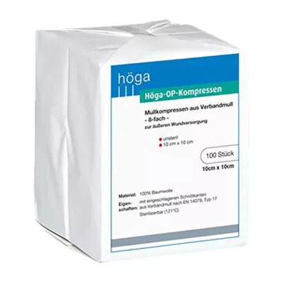 HÖGA-KOMPRESSEN OP 10x10 cm steril olmayan 8x, 100 adet