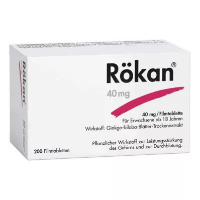 RÖKAN 40 mg film kaplı tabletler, 200 adet