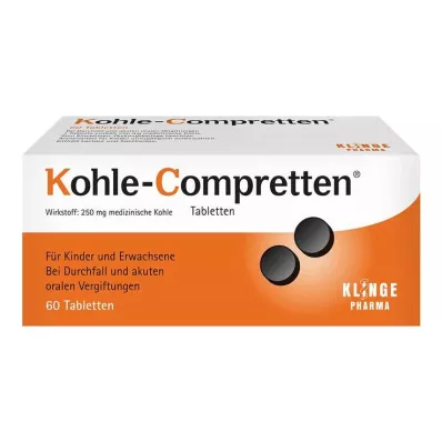 Kömür Compretten tabletler, 60 adet Kömür Compretten tabletler, 60 adet