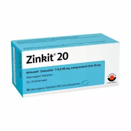 ZINKIT 20 kaplı tablet, 50 adet