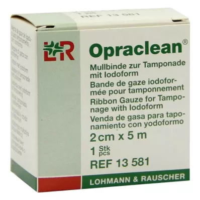 OPRACLEAN İyodoformlu tampon için gazlı bez 2 cmx5 m, 1 adet