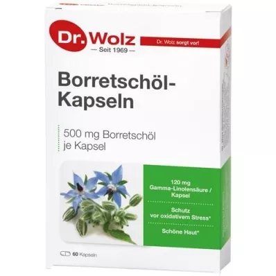 BORRETSCHÖL KAPSELN Dr. Wolz, 60 adet