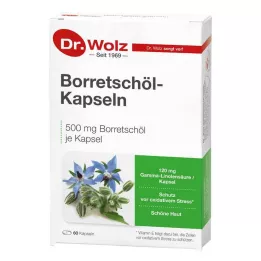 BORRETSCHÖL KAPSELN Dr. Wolz, 60 adet
