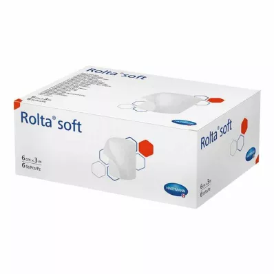 ROLTA yumuşak sentetik pamuklu bandaj 6 cmx3 m, 6 adet